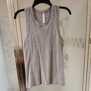 FABLETICS Gray Racerback Tank Top, SZ L